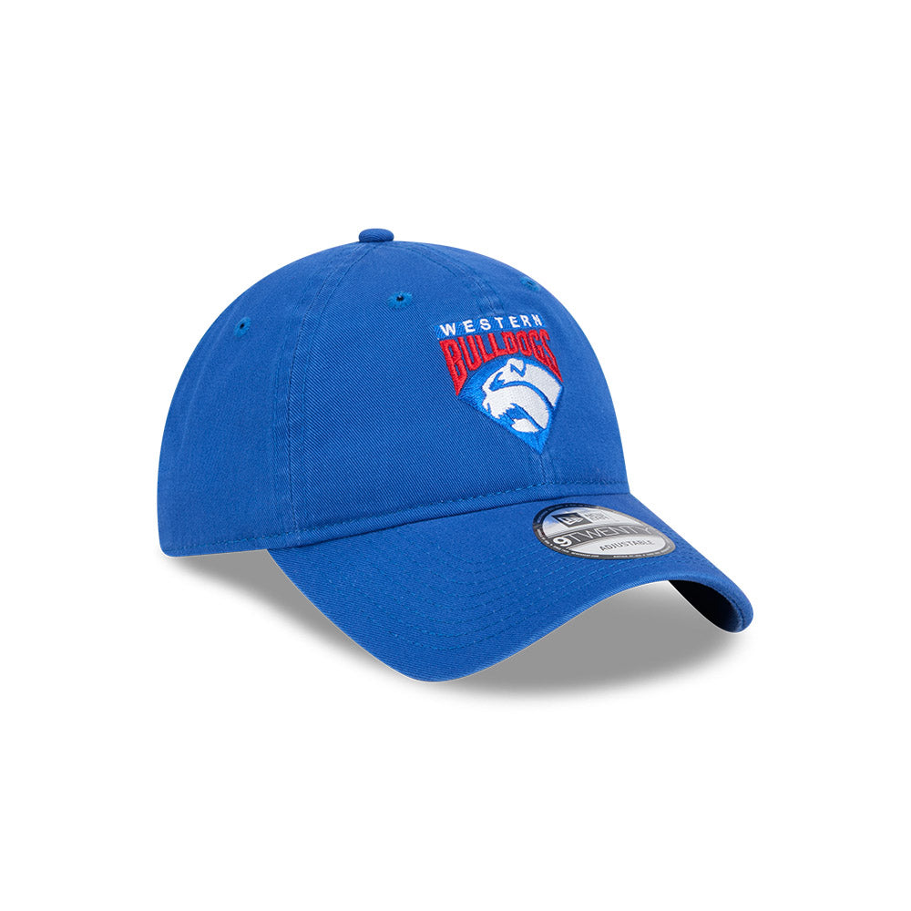 Western Bulldogs Hat - AFL 2025 Retro Washed 9Twenty Strapback Cap - New Era